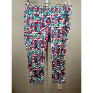 Skirt Sports Leggings Women's Large Abstract Print Pocket Capri Athletic‎ Yoga